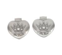 Hohopeti 2piezas Caja De Aleación De Primera Colección De Dientes De Leche Perdidos Organizador De Almacenamiento Para Recuerdos De Dientes Soporte Para De Leche Espacio Para Anotar