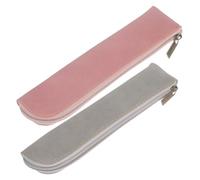 Hohopeti 2piezas Estuche Estético para Lápices Estuche De PU Bonito para Mujeres Bolsa para Lápices De Maquillaje