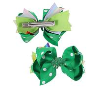 Hohopeti 2piezas Horquilla De Cabello Lazo De Cuatro Para Día De San Patricio Accesorios Para Cabello De Clover Favor De Fiesta Para Niñas