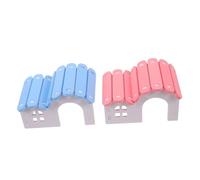 Hohopeti 2piezas Nido para Hámster Mascota Casa de Juguete Colorida Escondite para Cobayas Chinchillas y Erizos para Animales Pequeños Que Juegan Esconden