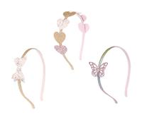 Hohopeti 3 Piezas de Cintas Cabeza Lentejuelas en Forma de Corazón para Ñiño Niña, Accesorio Adorable Ajusta Bien y No se Cae, Adecuado para Halloween y Navidad