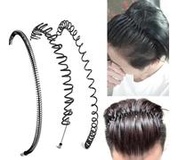 Hohopeti 3 Piezas Diadema Ondulada Antideslizante para Mujer y Hombre Unidades Banda Elástica Deportiva para Cabello Accesorio Invisible y Práctico para Ejercicio y Uso Diario