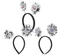 Hohopeti 3 Piezas Halloween Style Glow In The Dark Headbands Set Lightweight Bat Pumpkin Ghost Hair Hoops For And Adults Festive Party Accessories For Cosplay And Trick Treat