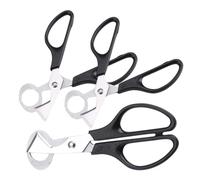 Hohopeti 3 piezas Tijeras para Cortar Huevos de Codorniz de Acero Inoxidable Afiladas Diseño Ergonómico Curvado Ligeras y Portátiles Herramientas Prácticas para Cocina Bares y Restaurantes