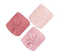 Hohopeti 3 Rollos Cinta de Organza Floral Rosa Pastel para Manualidades Bodas y Envoltura de Decoración de Invitaciones y Fiestas