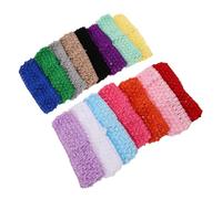 Hohopeti 30 Piezas Bandanas Tejidas Elásticas para Mujer Diademas Boho de Crochet y Estirables Accesorios Coloridos para Festival Disfraces y Actividades al Aire