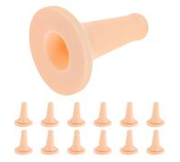 Hohopeti 30 Tetinas para Biberón de Silicona para Mascotas Pequeñas Micro Tetinas de Repuesto para Cachorros y Gatitos Comedero para Corderos Color Beige Tamaño Pequeño 30 Piezas