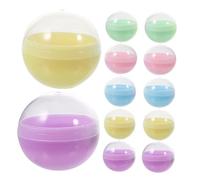 Hohopeti 30 Unidades Cápsulas Vending Máquinas Juguetes Semitransparentes Macaron Bolas Plásticas Abiertas para Premios Fiestas Aulas