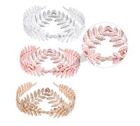 Hohopeti 3piezas Diadema de Tiara para Novia Aros Pelo Forma Creativas Accesorios Pelo de Boda Tocado Elegante para Boda y Decoración de Fiestas Color Aleatorio
