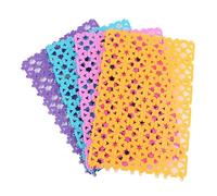 Hohopeti 4 Alfombrillas Antideslizantes para Jaula de Conejos de Plástico Transpirable Diseño de Malla Patrón de Corazón Hueco Tapete para Mascotas Fácil Limpieza Uso Color Aleatorio