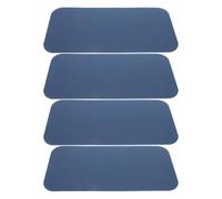 Hohopeti 4 Colchonetas de Rodillas de Tpe Antideslizantes para Yoga y Pilates, Esterilla Acolchada de 34x17x0,6 Cm en Azul Oscuro y Azul Claro, Colchoneta de Entrenamiento Gruesa