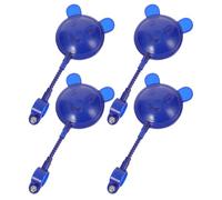 Hohopeti 4 Espejos Retrovisores para Bicicleta y Patinete Color Azul Diseño y Reflectante para Asiento Trasero Accesorios para Balance Bike y Patinete Juego de 4 Piezas