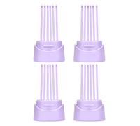 Hohopeti 4 limpiadores de cepillos para el cabello para mujeres: removedor de peines y cepillos con garras de limpieza, limpiador de peines para peluquería, viajes y cuidado diario del cabello