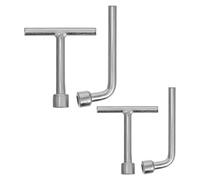 Hohopeti 4 Llaves De Tubo Con Mango En T Llave De Tubo Triangular Industrial M8 En Forma De L M8 Plateada
