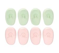 Hohopeti 4 pares de Orejas de Silicona Reutilizable para Teñir Cabello Resistente al Calor Suave y Cómodo para Salón y Uso Doméstico Protección Térmica Eficaz