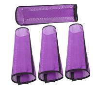 Hohopeti 4 Piezas Botas de Malla Transpirables para Caballos de Cubiertas Protectores de Patas con Soporte Integrado Protectora Antimoscas Accesorio para Piernas de Caballo Color Púrpura