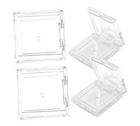 Hohopeti 4 Piezas Cajas Vacías de Maquillaje Reutilizables de Pans de Sombras de Ojos Estuche Cosmético Transparente para Blush y Accesorios de Prácticos y Duraderos