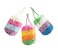 Hohopeti 4 Piezas Esponjas Corporales de Lufa Reutilizables Esponja de Baño de Malla Espuma Rica Exfoliante para Ducha Spa Kit