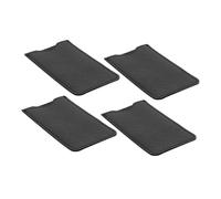 Hohopeti 4 Piezas Estuche Organizador para Peine y Pinzas de Pestañas Funda de Cuero PU Suave para Peluqueros y Barberos Bolsa Protectora para Peines de Barba y Bigote para Viajes y Uso