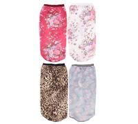 Hohopeti 4 piezas Gorros de Satén Elásticos para Dormir Cuidado para Cabello Diseño y Tubo Protección Térmica y Comodidad para Mujeres Variadas