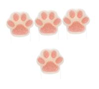 Hohopeti 4 Piezas Limpiador Facial Bebe Esponja De Bebe Para Bañarse Esponja De Baño Pata De Gato Esponja De Baño Corporal Almohadillas De Limpieza Facial Ducha Bebé Soplo Seco Escarchado