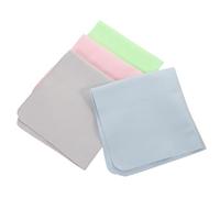 Hohopeti 4 Piezas Paños de Limpieza para Gafas de Microfibra Paños Suaves y Reutilizables para Lentes Pantallas Electrónicas Cámaras y Joyas Verde Azul Rosa Gris