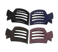 Hohopeti 4 Piezas Pinzas de Pelo Cuadradas Mate para Mujer Agarre Fuerte Antideslizante Diseño Minimalista para Peinados Complejos y Diario