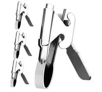 Hohopeti 4 piezas Pinzas para Pelar Melón y Piña de Acero Inoxidable de Herramienta Compacta y Portátil para Abrir Semillas y Cáscaras Fácil Uso Cocina Familiar