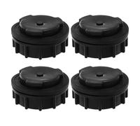 Hohopeti 4 Piezas Tapones para Drenaje de Cubo de Basura Tapón Plástico para Orificio de Desagüe Accesorios para Contenedores Exteriores Color Negro Prevención de Fugas y Control de Humedad