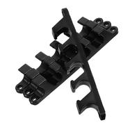 Hohopeti 4 Soportes Ajustables de Plástico Negro para Tumbonas Plegables de Exterior Hebilla de 5 Posiciones Resistentes Ligeros y Portátiles para Jardín Camping y Terraza