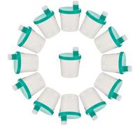 Hohopeti 40 Unidades Cups With Screw Lids For Medical Testing Sterile Graduated And Stool Sample For Hospital And Laboratory Use