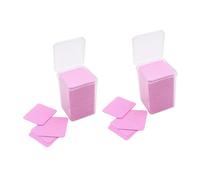 Hohopeti 400 piezas Almohadillas de Limpieza para Uñas No Tejidas Sin Pelusa para Quitar Esmalte y Pegamento Toallitas Suaves y Desechables para Cuidado de Uñas y Limpieza de Pegamento de