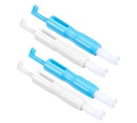 Hohopeti 4piezas Enhebradores Automáticos de Aguja para Máquina de Coser Accesorios de Costura para Hogar Herramienta Práctica para Bordado y Puntadas Incluye Azules y Blancos