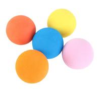 Hohopeti 5 Balones de Esponja de Golf Blandas de 60 MM para Entrenamiento Interiores y Exteriores Material Resistente y Elástico Colores Mixtos de Alta Visibilidad Accesorio para