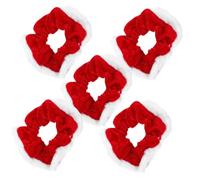 Hohopeti 5 Piezas Coleteros de Terciopelo para Pelo Navidad Lazos Elásticos Suaves para Mujer y Niñas Diademas Resistentes y Elásticas para Peinados