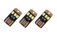 Hohopeti 5 Piezas Luz LED Negra Mini USB de 0,2 W para Portátil y Camping | Plástico PC y Cobre, Luz de Emergencia Ultrafina, para Cargadores USB y Llavero