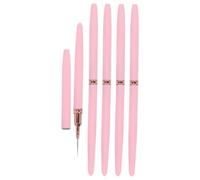 Hohopeti 5 piezas Pinceles Nail Art Gel Pen para Detalles Finos Liner Brushes Ergonómicos para Diseño Preciso de Uñas Herramientas Profesionales para Pintura y Dibujo con Gel