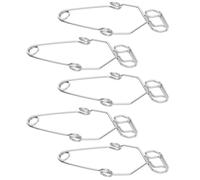 Hohopeti 5 Piezas Pinzas Metálicas Galvanizadas para Tubos de Ensayo Grandes 5,7 Pulgadas, 5 Piezas, Abrazaderas Ajustables Resistentes al Calor para Laboratorio y Experimentos Científicos