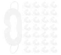 Hohopeti 50 Fundas Desechables para Ojos Vr, Almohadillas Transpirables No Tejidas en Color Claro 13x5 Pulgadas, Absorbentes de Sudor para Casco Realidad Virtual, Protección