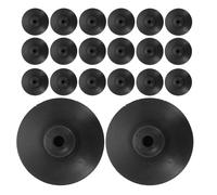 Hohopeti 50 Piezas 50 Ventosas de Caucho para Bomba de Aire de Acuario Potente Succión, Soporte Negro para Bombas de Succión, Accesorios para Peceras, Adecuado para Organización y Fijación