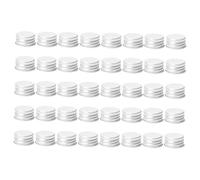 Hohopeti 50 Piezas Tapas de Aluminio Roscadas Reutilizables para Botes y Jarras Tapas Herméticas para Conservas y Leche Protección y Almacenaje Seguro