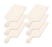 Hohopeti 6 Mini Tablas de Cortar de Madera sin Tratar para Manualidades Tablas Pequeñas para Servir Quesos y Embutidos Paletas Artesanales Compactas para Fiestas y Proyectos DIY
