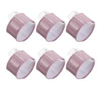 Hohopeti 6 Piezas 6 Pulseras Ajustables con Ramilletes de Flores Rosadas para Dama de Honor, Pulseras de Muñeca DIY para Despedida de Soltera y Fiesta, Accesorios Ligeros y Cómodos, Set de