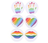 Hohopeti 6 piezas Broches Esmalte Arcoíris Pins para Mochila Sombrero y Ropa Orgullo Progresivo y Resistente Accesorios para Fiesta y Uso Diario