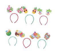 Hohopeti 6 Piezas Luau Party Headbands con Diseño Tropical Piña para Fiestas Hawaiian Accesorios para Fotos y Decoración de Verano
