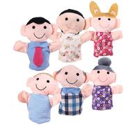 Hohopeti 6 Piezas Marionetas de Mano Grandes para de rol Educativo para Contar Cuentos Suaves y Cómodas para Imaginativo y Desarrollo Temprano