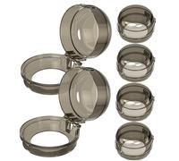 Hohopeti 6 piezas Protección para Perillas de Estufa de Gas Cubiertas de Seguridad para Cocina Negro Resistente para Seguridad Infantil y Prevención de Accidentes