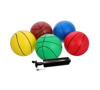 Hohopeti 6 Piezas Unidades Mini Baloncesto Infantil Suave para Manos Pequeñas con Bomba Pelotas Ligeras Seguras para Interior Juguetes para Fiestas y Decoración Cumpleaños Niñas