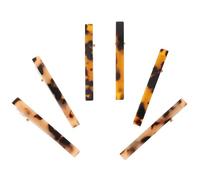 Hohopeti 6 Pinzas Cabello de Acetato Diseño Estampado, Firmes y Cómodas para Peinar y Seccionar, Accesorio Adecuado para Mujeres en Día de San Valentín