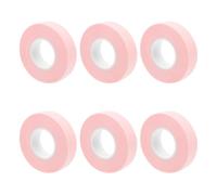Hohopeti 6 rollos Cinta para Extensiones de Pestañas Rosa Transpirable con Protector de Piel y Hipoalergénico para Suministros de Injerto y Maquillaje
